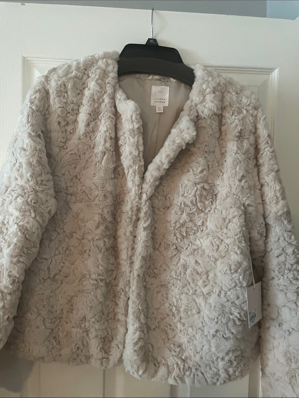Lauren Conrad fur jacket. Xl